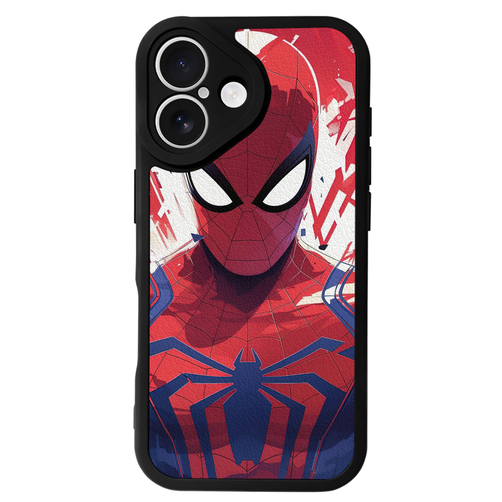 （画像用） Spider Man スパイダーマン 【iPhone 16シリーズ対応】シリコンスマホケース（レザー調） 材質：シリコン